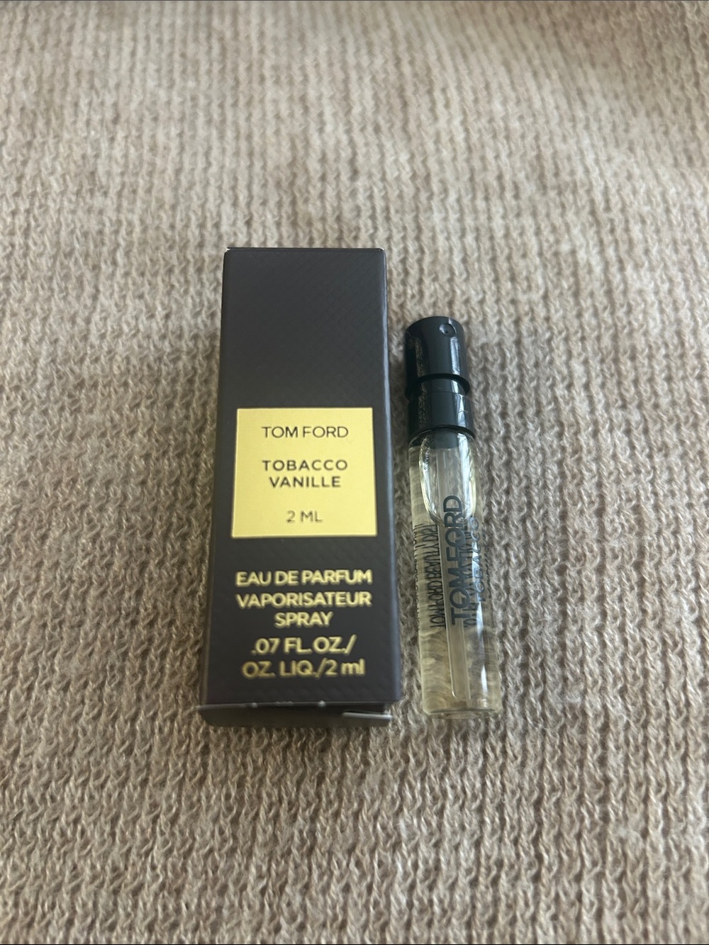 Tom Ford 1-Mini Tobacco Vanille 2 ml EDP / Authentic / Made in USA / NIB